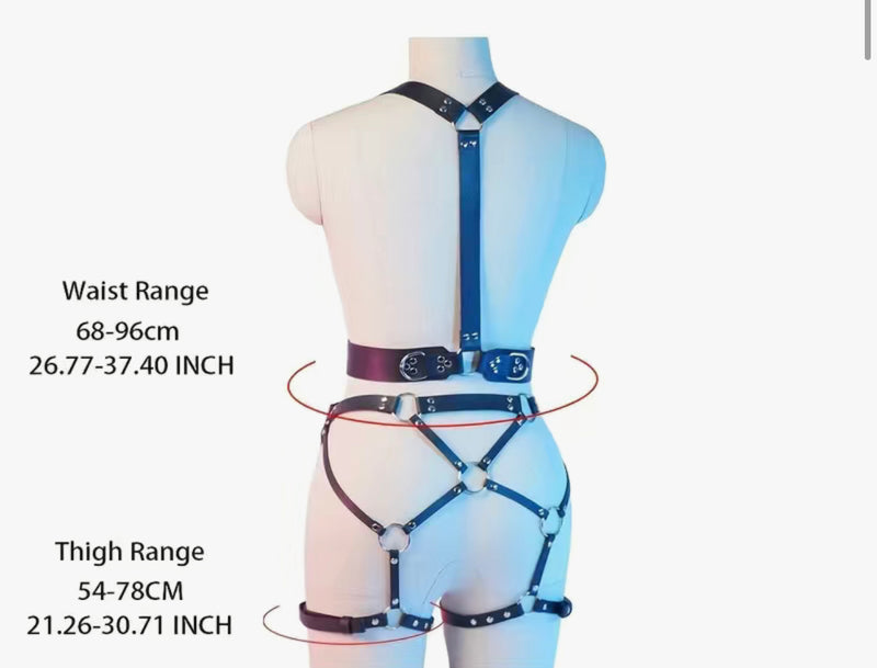 Leather Lingerie Body Harness
