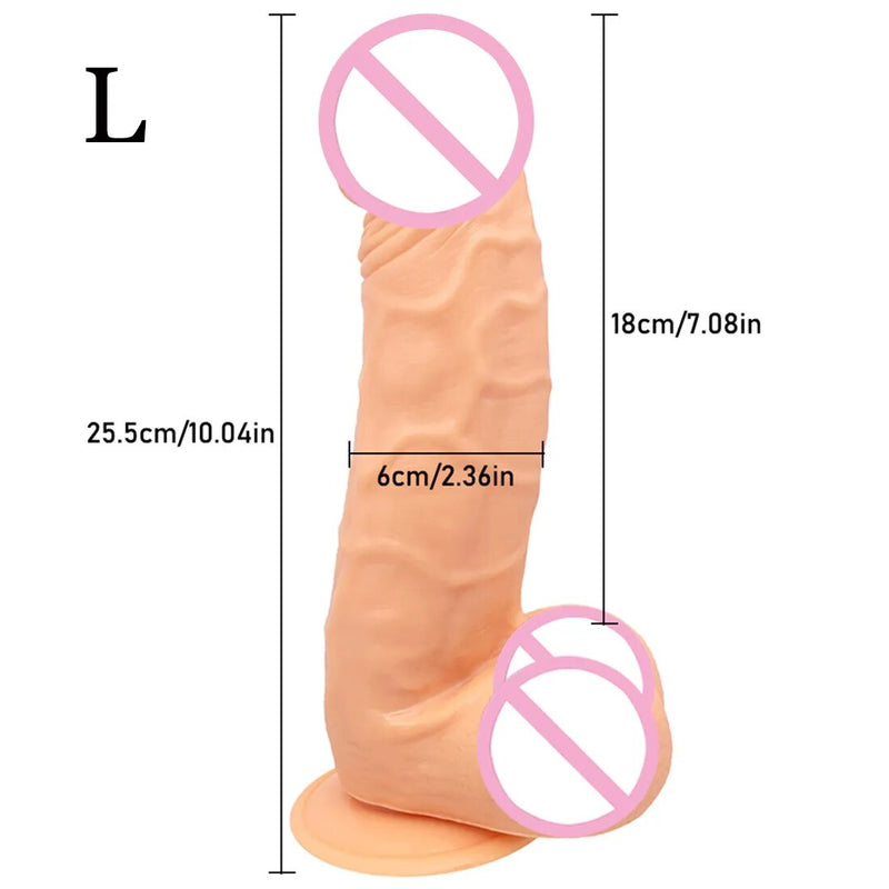 Oversized Realistic Dildos with Suction