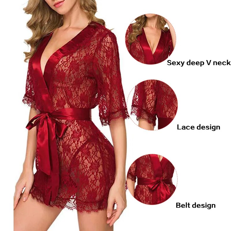 New Hot Sexy Women Floral Lace Lingerie