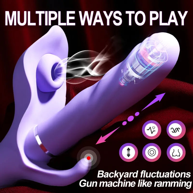 Retractable Sucking Vibrators